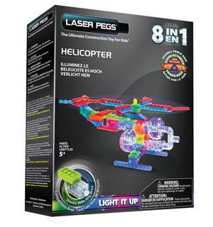 Laser Pegs 8 in 1 Helicopter Building Set