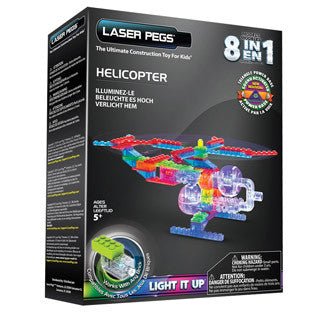 Laser Pegs 8 in 1 Helicopter Building Set